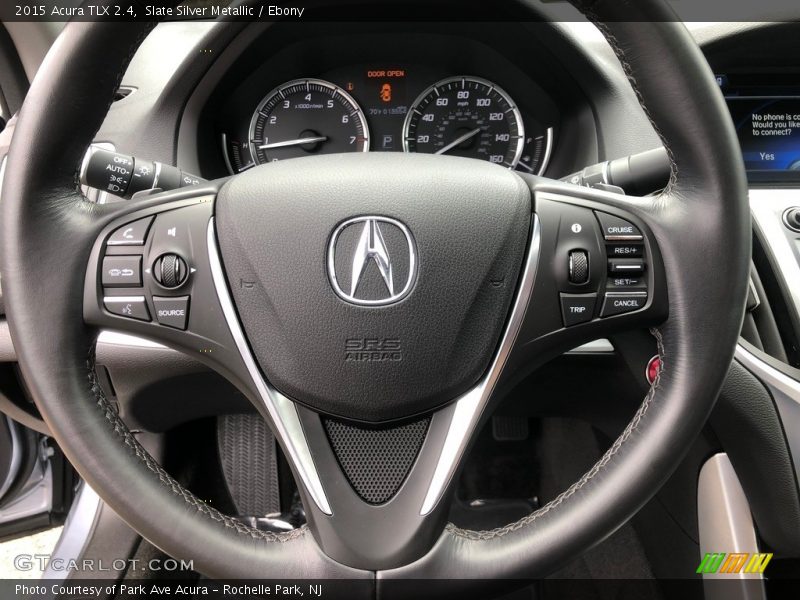 Slate Silver Metallic / Ebony 2015 Acura TLX 2.4