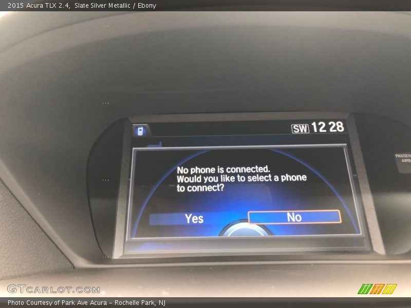 Slate Silver Metallic / Ebony 2015 Acura TLX 2.4