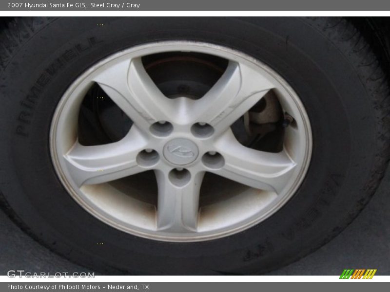 Steel Gray / Gray 2007 Hyundai Santa Fe GLS