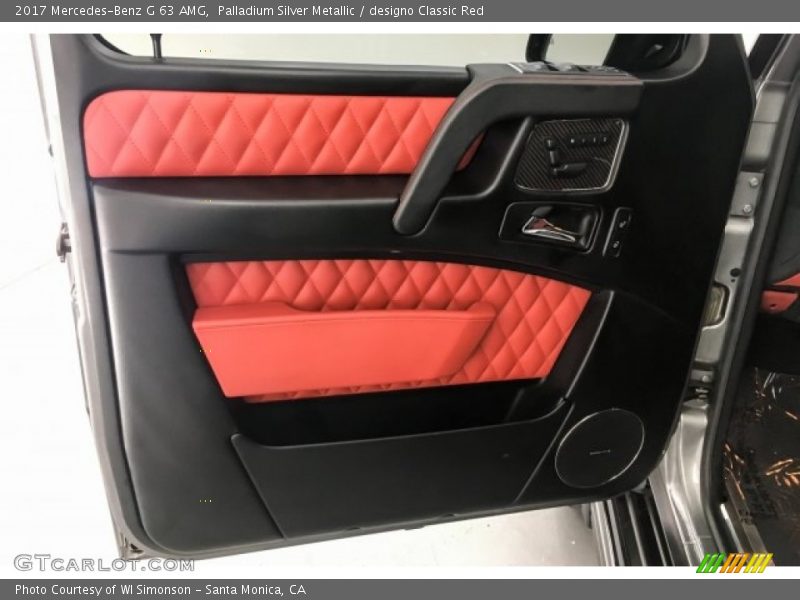 Palladium Silver Metallic / designo Classic Red 2017 Mercedes-Benz G 63 AMG