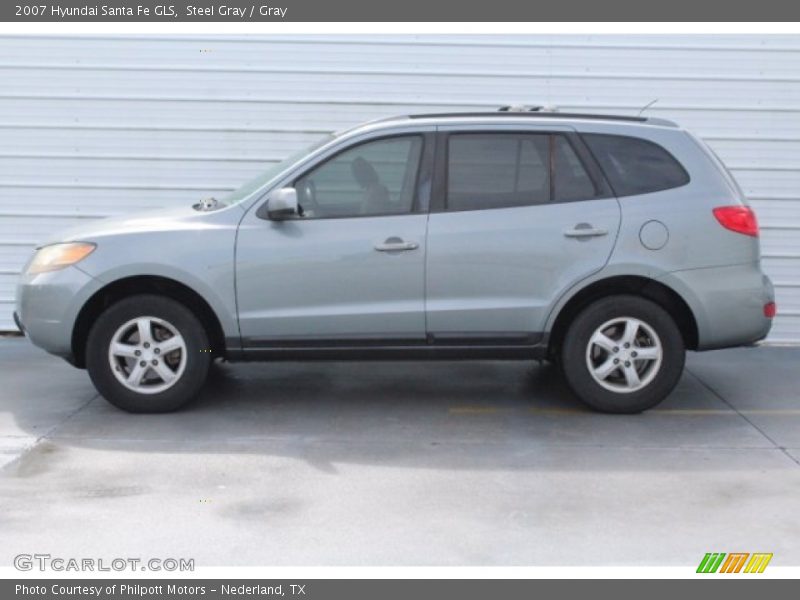 Steel Gray / Gray 2007 Hyundai Santa Fe GLS