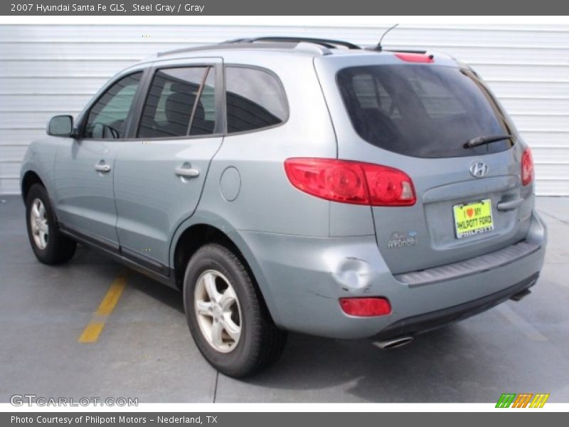Steel Gray / Gray 2007 Hyundai Santa Fe GLS