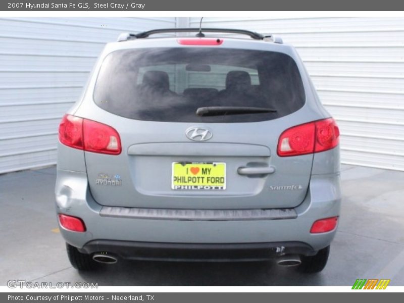 Steel Gray / Gray 2007 Hyundai Santa Fe GLS