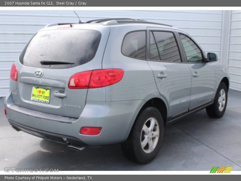 Steel Gray / Gray 2007 Hyundai Santa Fe GLS