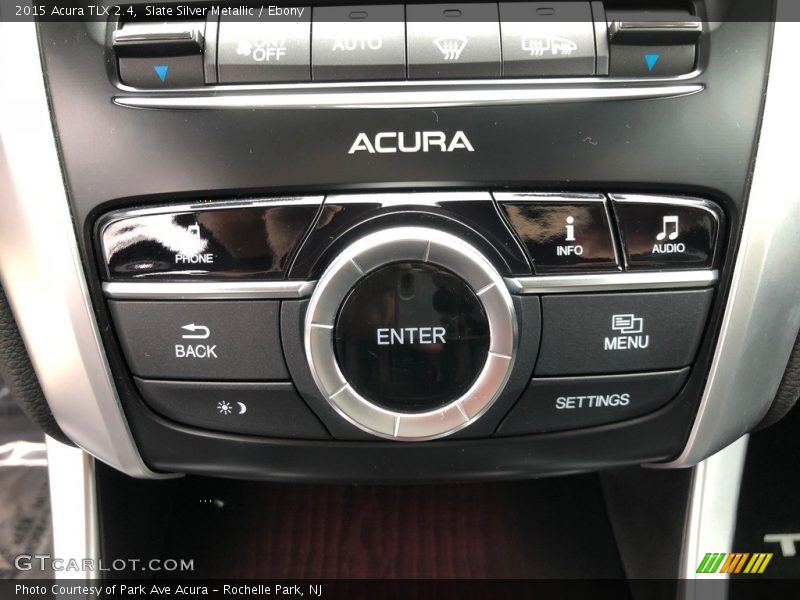 Slate Silver Metallic / Ebony 2015 Acura TLX 2.4