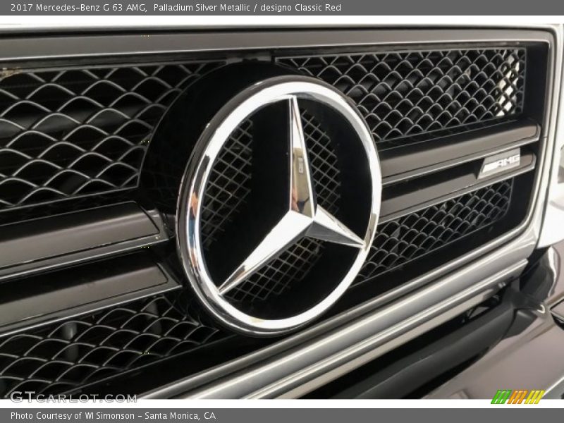 Palladium Silver Metallic / designo Classic Red 2017 Mercedes-Benz G 63 AMG