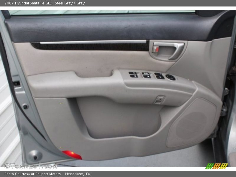 Steel Gray / Gray 2007 Hyundai Santa Fe GLS