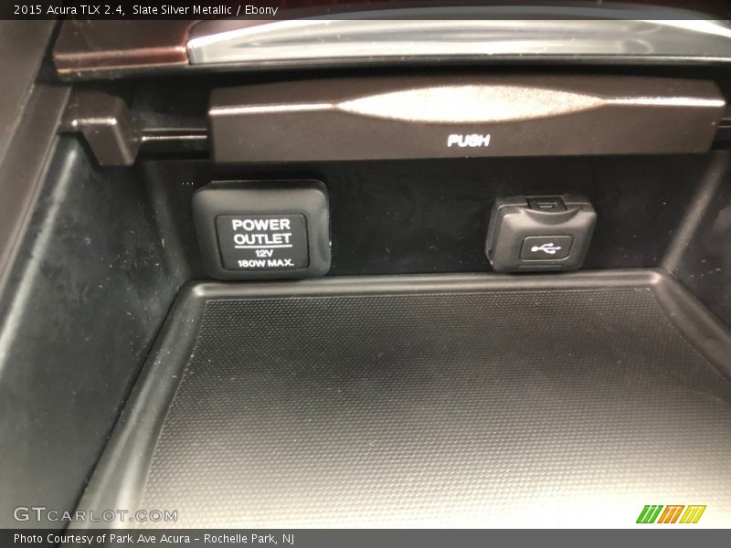Slate Silver Metallic / Ebony 2015 Acura TLX 2.4