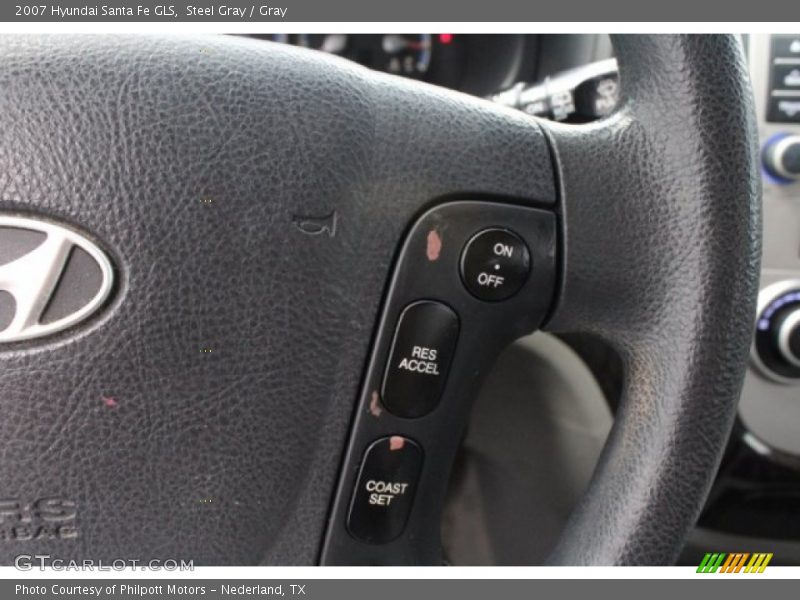 Steel Gray / Gray 2007 Hyundai Santa Fe GLS