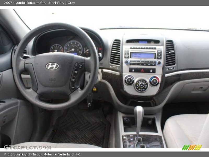 Steel Gray / Gray 2007 Hyundai Santa Fe GLS