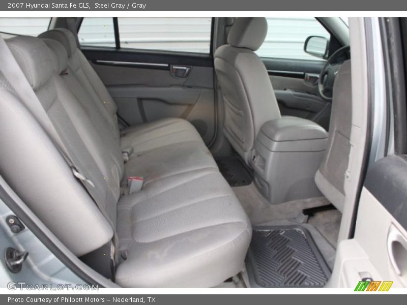 Steel Gray / Gray 2007 Hyundai Santa Fe GLS