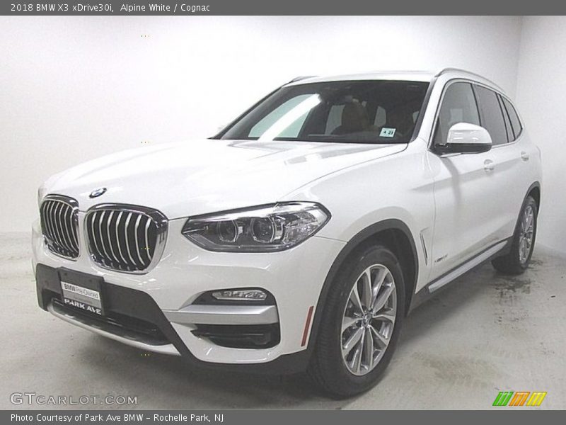 Alpine White / Cognac 2018 BMW X3 xDrive30i