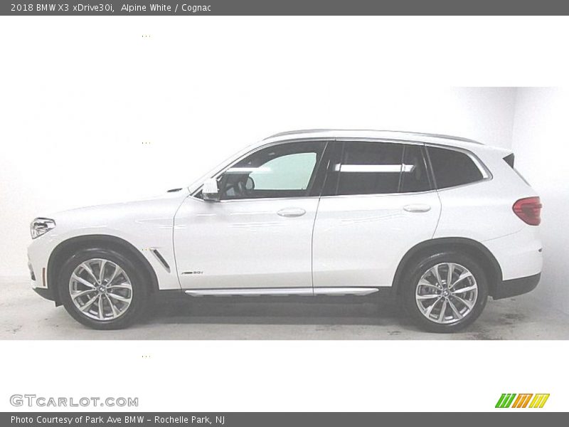 Alpine White / Cognac 2018 BMW X3 xDrive30i