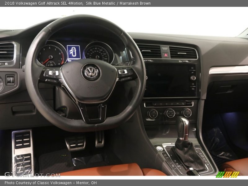Silk Blue Metallic / Marrakesh Brown 2018 Volkswagen Golf Alltrack SEL 4Motion