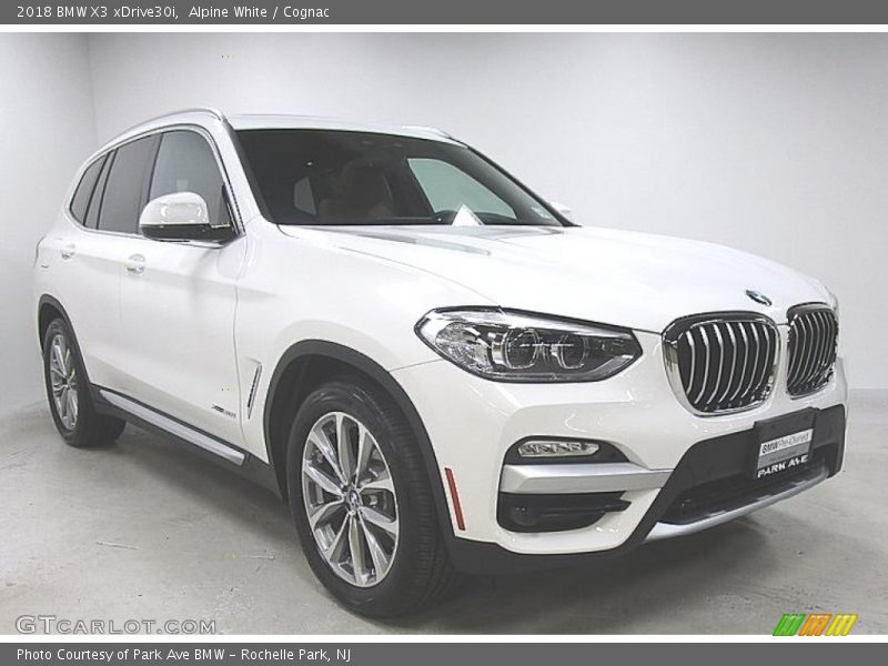 Alpine White / Cognac 2018 BMW X3 xDrive30i