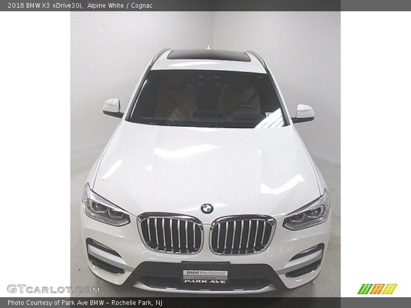 Alpine White / Cognac 2018 BMW X3 xDrive30i