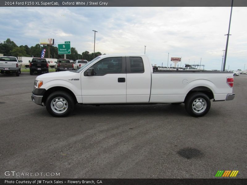 Oxford White / Steel Grey 2014 Ford F150 XL SuperCab