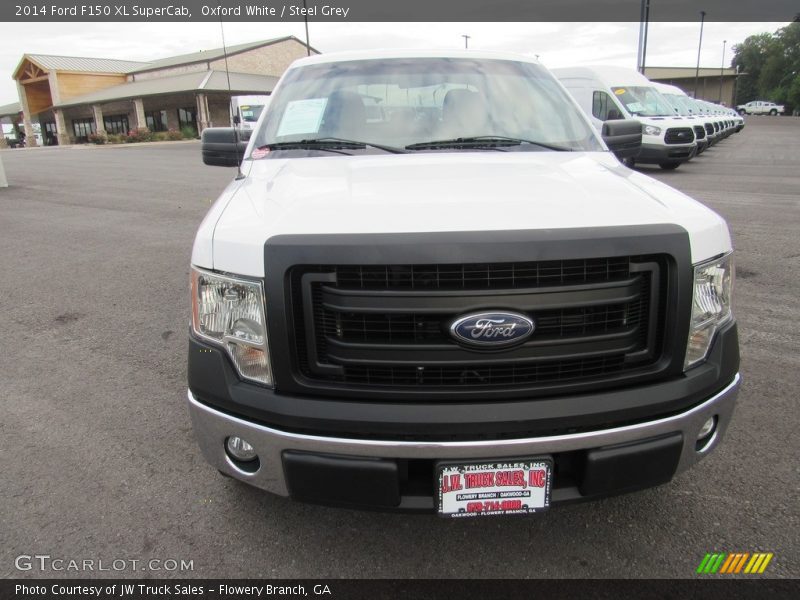 Oxford White / Steel Grey 2014 Ford F150 XL SuperCab