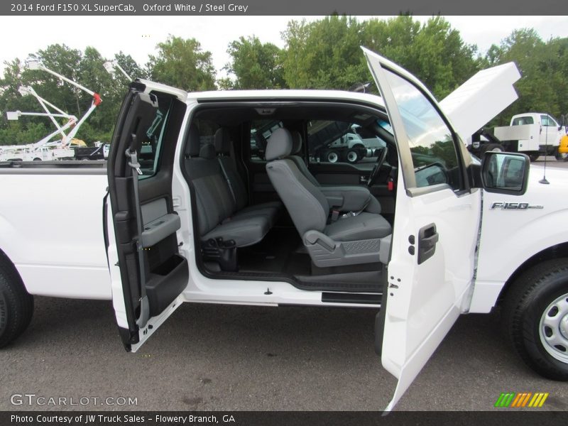 Oxford White / Steel Grey 2014 Ford F150 XL SuperCab