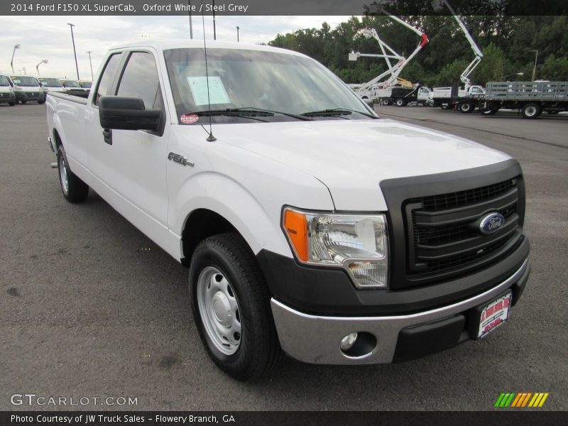 Oxford White / Steel Grey 2014 Ford F150 XL SuperCab