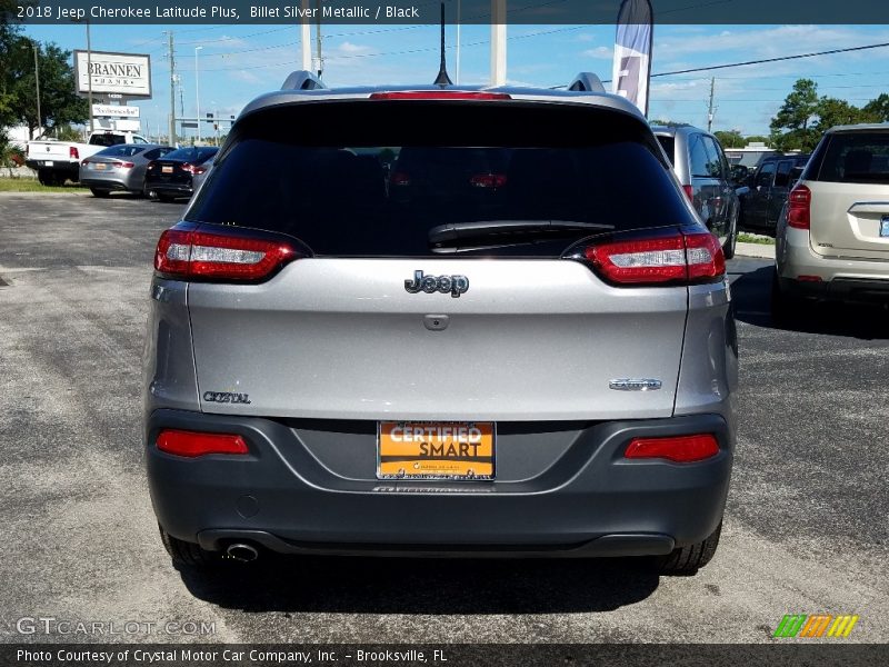 Billet Silver Metallic / Black 2018 Jeep Cherokee Latitude Plus