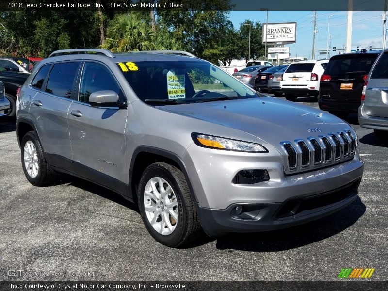 Billet Silver Metallic / Black 2018 Jeep Cherokee Latitude Plus