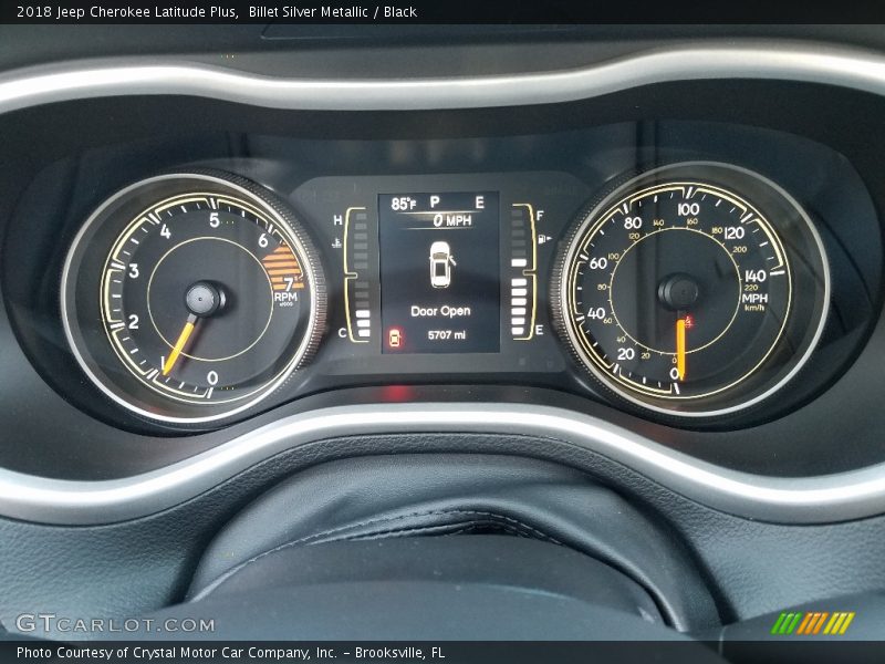 Billet Silver Metallic / Black 2018 Jeep Cherokee Latitude Plus