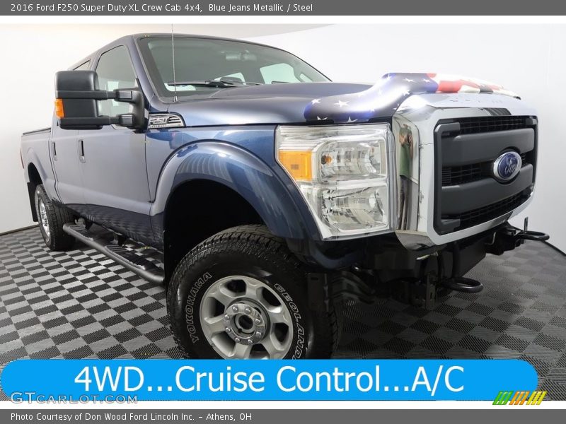 Blue Jeans Metallic / Steel 2016 Ford F250 Super Duty XL Crew Cab 4x4