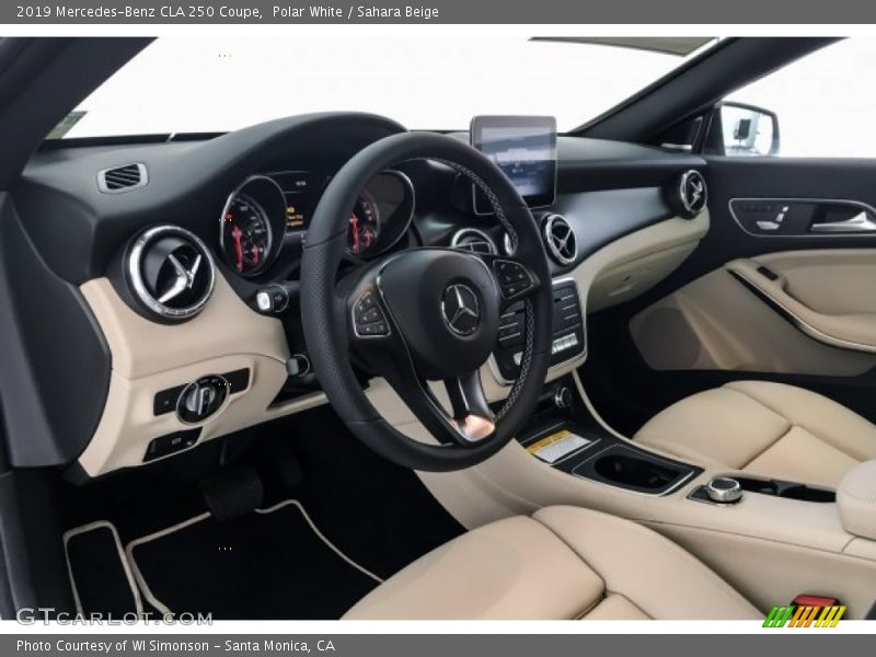 Polar White / Sahara Beige 2019 Mercedes-Benz CLA 250 Coupe