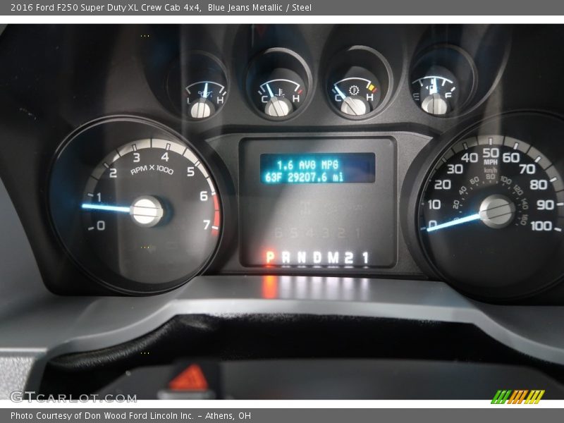 Blue Jeans Metallic / Steel 2016 Ford F250 Super Duty XL Crew Cab 4x4