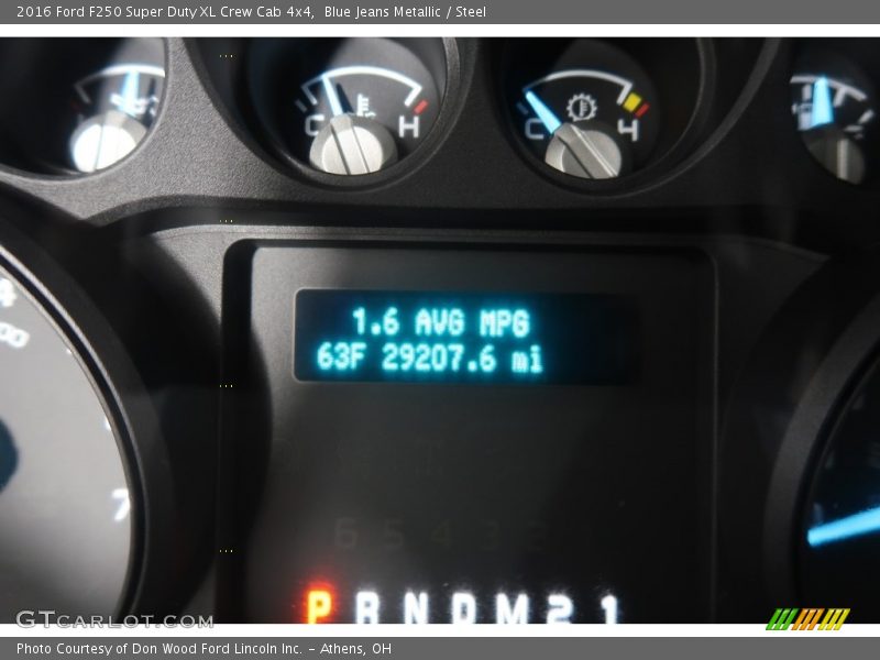 Blue Jeans Metallic / Steel 2016 Ford F250 Super Duty XL Crew Cab 4x4