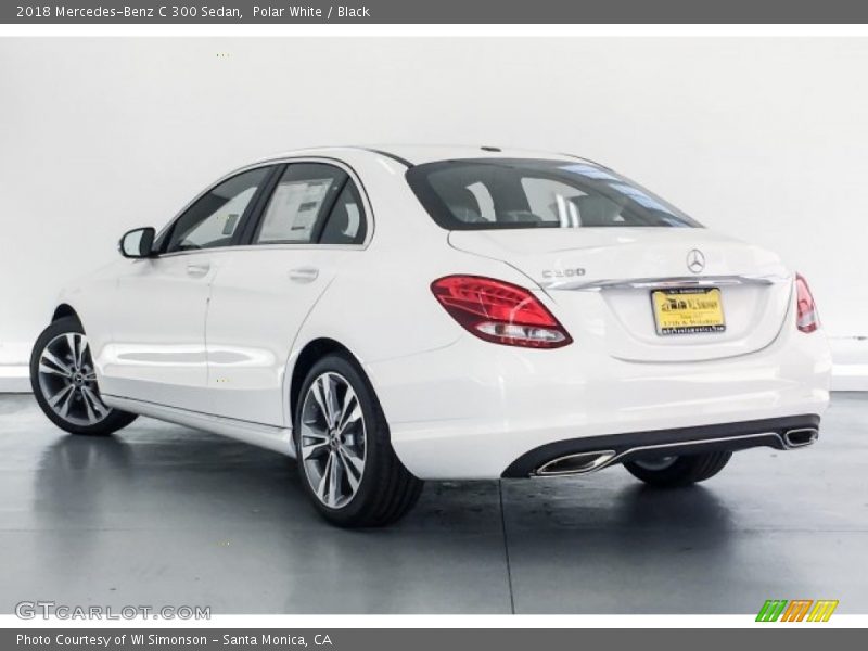 Polar White / Black 2018 Mercedes-Benz C 300 Sedan