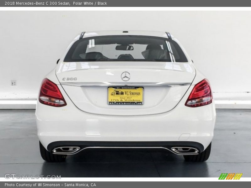 Polar White / Black 2018 Mercedes-Benz C 300 Sedan
