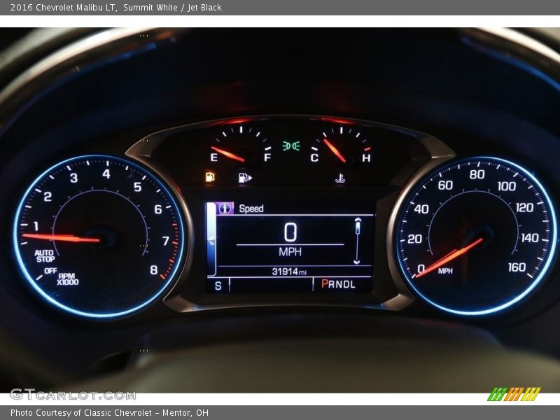 Summit White / Jet Black 2016 Chevrolet Malibu LT