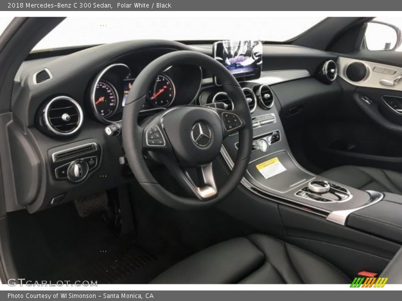 Polar White / Black 2018 Mercedes-Benz C 300 Sedan