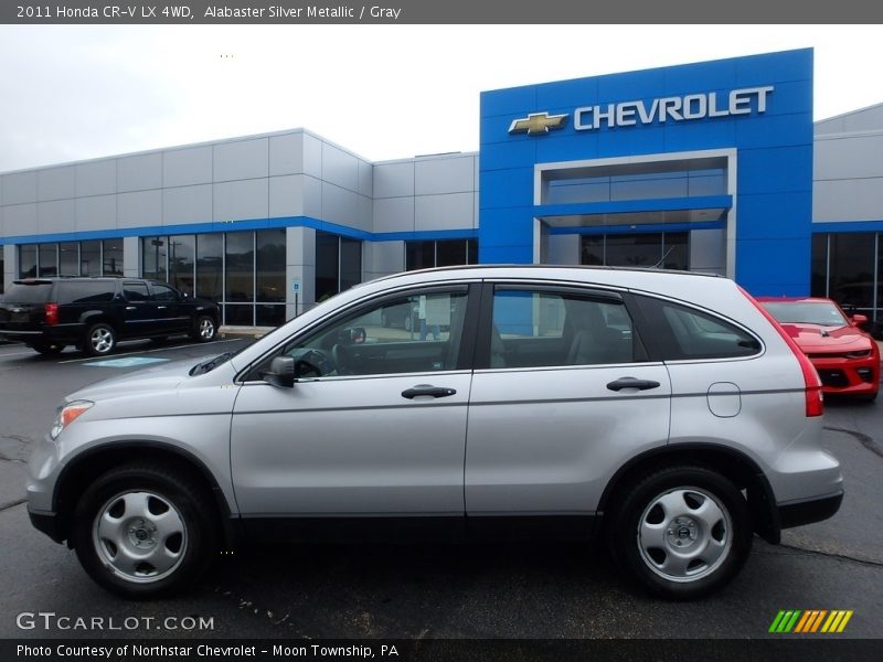 Alabaster Silver Metallic / Gray 2011 Honda CR-V LX 4WD