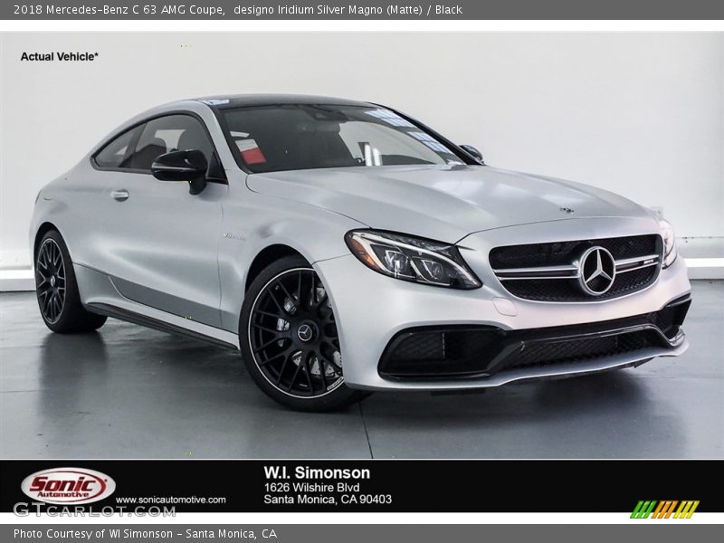 designo Iridium Silver Magno (Matte) / Black 2018 Mercedes-Benz C 63 AMG Coupe