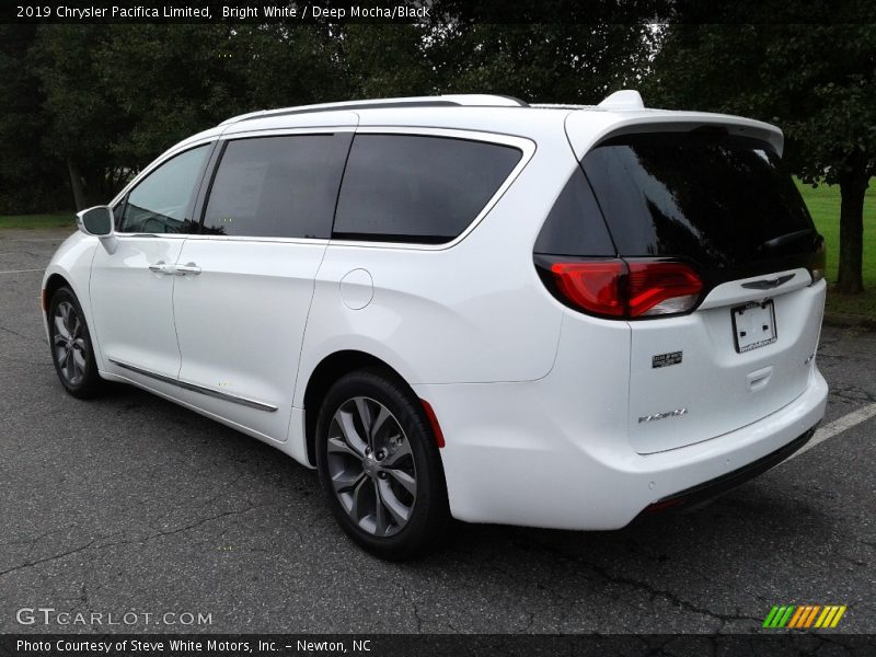 Bright White / Deep Mocha/Black 2019 Chrysler Pacifica Limited