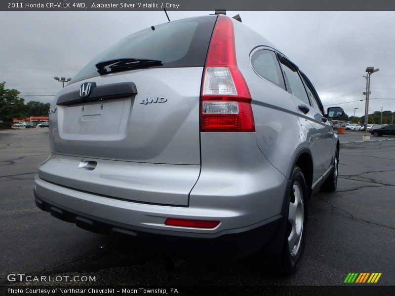 Alabaster Silver Metallic / Gray 2011 Honda CR-V LX 4WD
