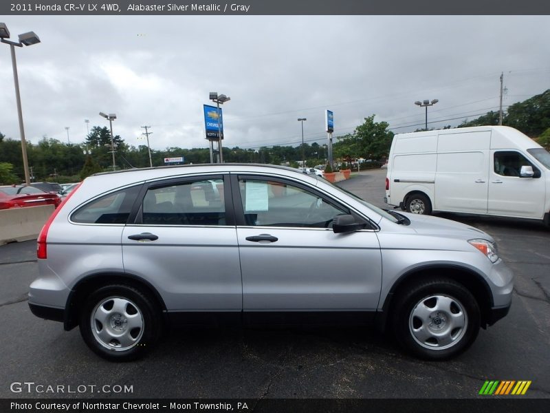 Alabaster Silver Metallic / Gray 2011 Honda CR-V LX 4WD