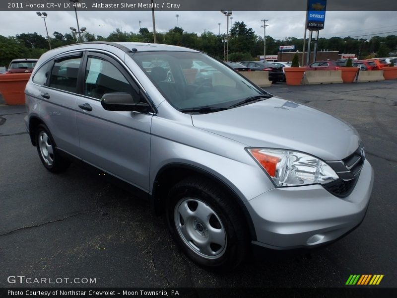 Alabaster Silver Metallic / Gray 2011 Honda CR-V LX 4WD