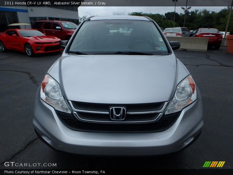 Alabaster Silver Metallic / Gray 2011 Honda CR-V LX 4WD