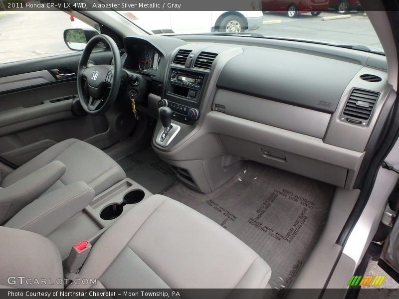 Alabaster Silver Metallic / Gray 2011 Honda CR-V LX 4WD