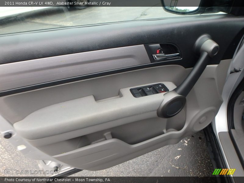 Alabaster Silver Metallic / Gray 2011 Honda CR-V LX 4WD