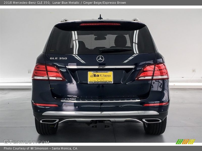 Lunar Blue Metallic / Ginger Beige/Espresso Brown 2018 Mercedes-Benz GLE 350