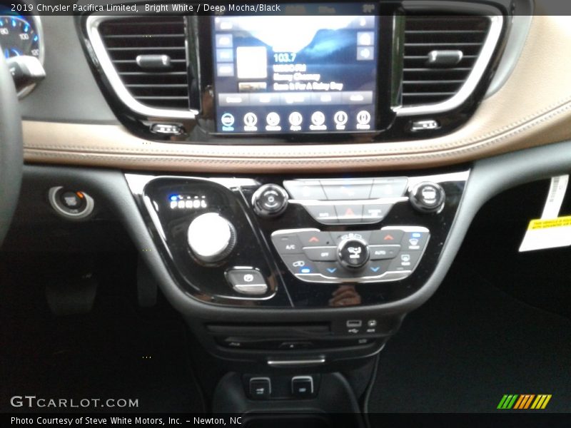 Bright White / Deep Mocha/Black 2019 Chrysler Pacifica Limited