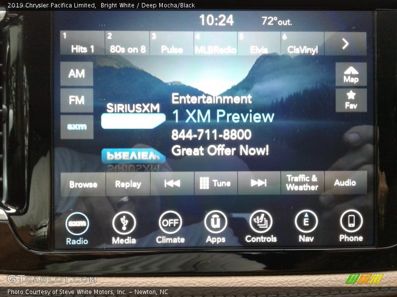 Bright White / Deep Mocha/Black 2019 Chrysler Pacifica Limited
