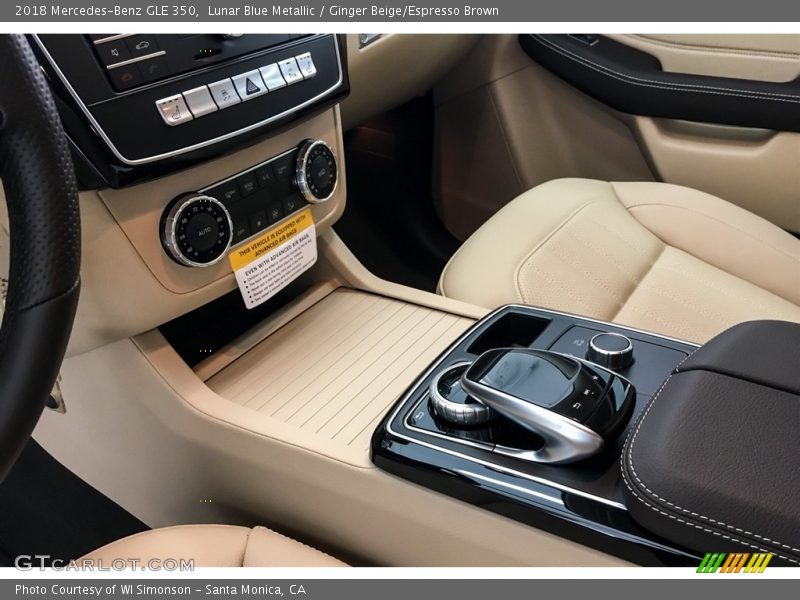 Lunar Blue Metallic / Ginger Beige/Espresso Brown 2018 Mercedes-Benz GLE 350