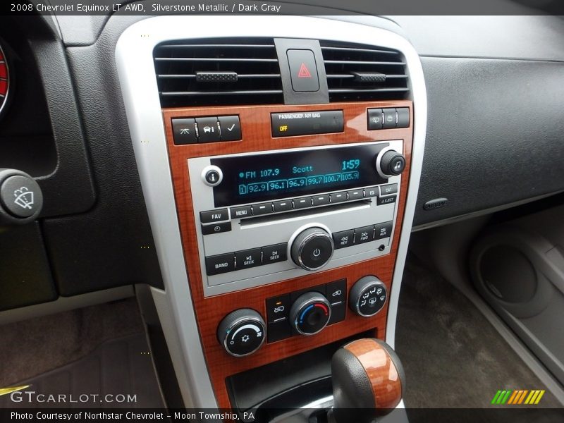 Silverstone Metallic / Dark Gray 2008 Chevrolet Equinox LT AWD