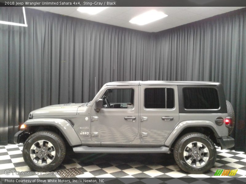 Sting-Gray / Black 2018 Jeep Wrangler Unlimited Sahara 4x4